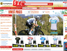 Tablet Screenshot of cyclinghappy.com
